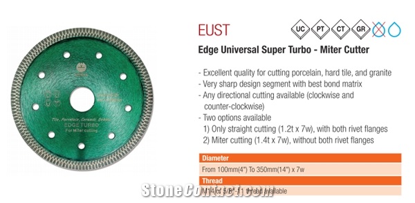  EUST Edge Universal Super Turbo Saw Blade for Ceramic